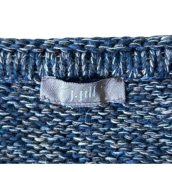 J. Jill‎ Size Large 100% Cotton Heavy Cable Knit Crew Neck Sweater - Picture 6 of 7